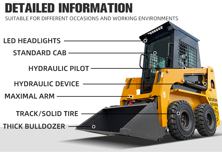 0.3 Ton Skid steer loader