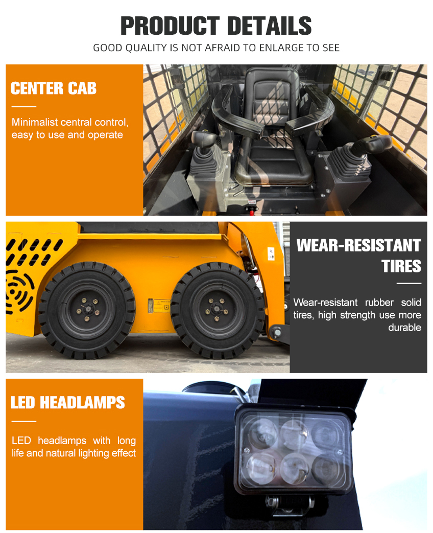 0.3 Ton Skid steer loader
